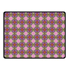 Seamless Psychedelic Pattern Double Sided Fleece Blanket (small) 