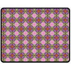 Seamless Psychedelic Pattern Double Sided Fleece Blanket (medium) 