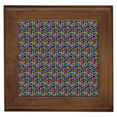 Seamless Prismatic Geometric Pattern With Background Framed Tile