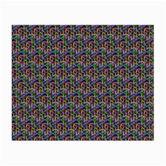 Seamless Prismatic Geometric Pattern With Background Small Glasses Cloth