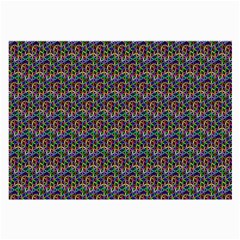 Seamless Prismatic Geometric Pattern With Background Large Glasses Cloth