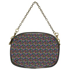 Seamless Prismatic Geometric Pattern With Background Chain Purse (two Sides)