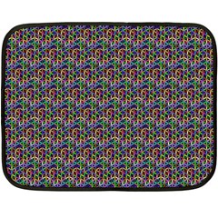 Seamless Prismatic Geometric Pattern With Background Double Sided Fleece Blanket (mini) 