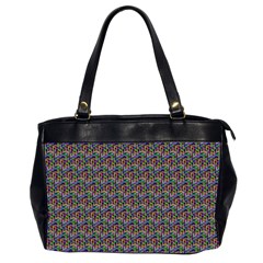 Seamless Prismatic Geometric Pattern With Background Oversize Office Handbag (2 Sides)