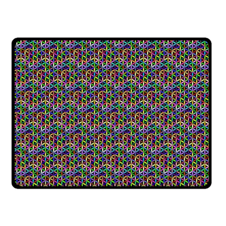 Seamless Prismatic Geometric Pattern With Background Fleece Blanket (Small)