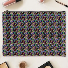 Seamless Prismatic Geometric Pattern With Background Cosmetic Bag (xxxl)