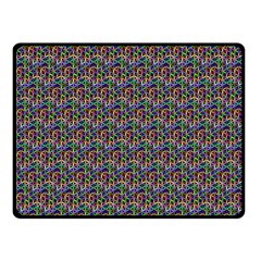 Seamless Prismatic Geometric Pattern With Background Double Sided Fleece Blanket (small) 