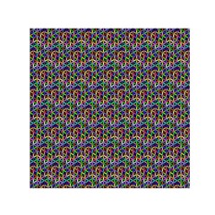 Seamless Prismatic Geometric Pattern With Background Square Satin Scarf (30  X 30 )