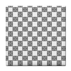 Seamless Tile Derivative Pattern Tile Coaster by Jancukart