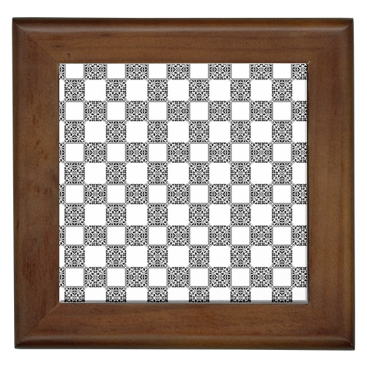 Seamless Tile Derivative Pattern Framed Tile