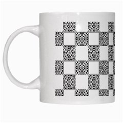 Seamless Tile Derivative Pattern White Mug by Jancukart