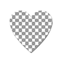 Seamless Tile Derivative Pattern Heart Magnet