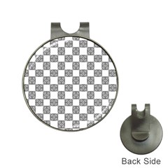 Seamless Tile Derivative Pattern Hat Clips With Golf Markers by Jancukart