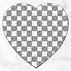 Seamless Tile Derivative Pattern Jigsaw Puzzle (heart) by Jancukart