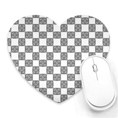 Seamless Tile Derivative Pattern Heart Mousepads