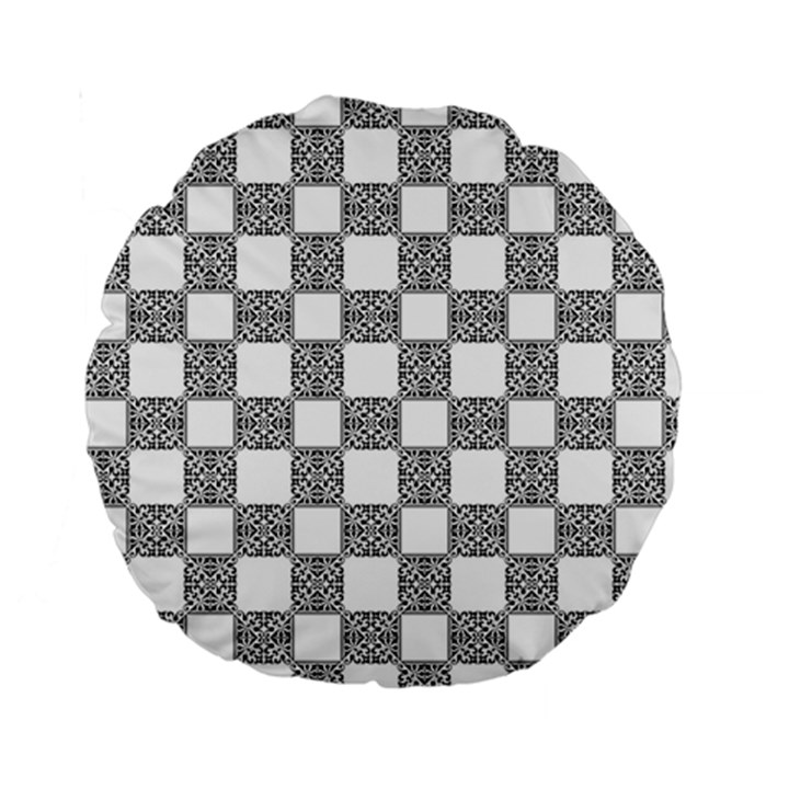 Seamless Tile Derivative Pattern Standard 15  Premium Round Cushions