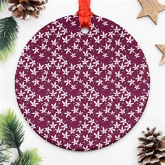 Small Flowers Pattern Ornament (round)