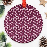 Small Flowers Pattern Ornament (Round) Front