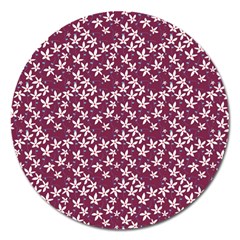 Small Flowers Pattern Magnet 5  (round) by Jancukart