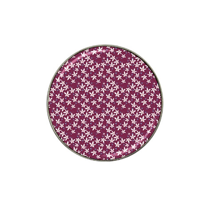 Small Flowers Pattern Hat Clip Ball Marker (4 pack)