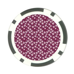 Small Flowers Pattern Poker Chip Card Guard by Jancukart