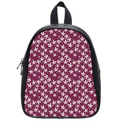 Small Flowers Pattern School Bag (small)