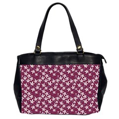 Small Flowers Pattern Oversize Office Handbag (2 Sides)