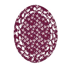 Small Flowers Pattern Ornament (oval Filigree)