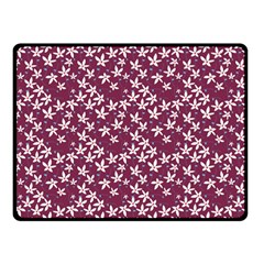 Small Flowers Pattern Double Sided Fleece Blanket (small) 