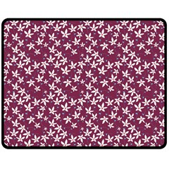 Small Flowers Pattern Double Sided Fleece Blanket (medium) 