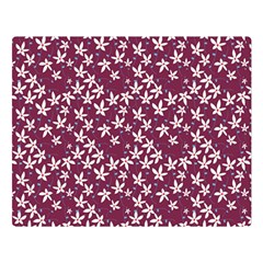 Small Flowers Pattern Double Sided Flano Blanket (large) 