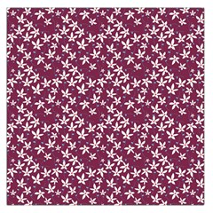 Small Flowers Pattern Square Satin Scarf (36  X 36 )