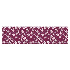 Small Flowers Pattern Oblong Satin Scarf (16  X 60 )