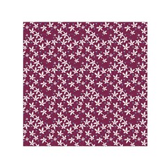 Small Flowers Pattern Square Satin Scarf (30  X 30 )