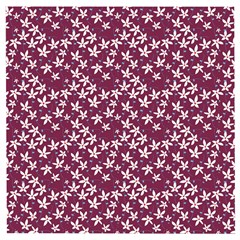 Small Flowers Pattern Wooden Puzzle Square