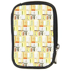 Abstract-pattern Compact Camera Leather Case