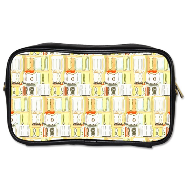 Abstract-pattern Toiletries Bag (One Side)