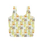 Abstract-pattern Full Print Recycle Bag (S) Back