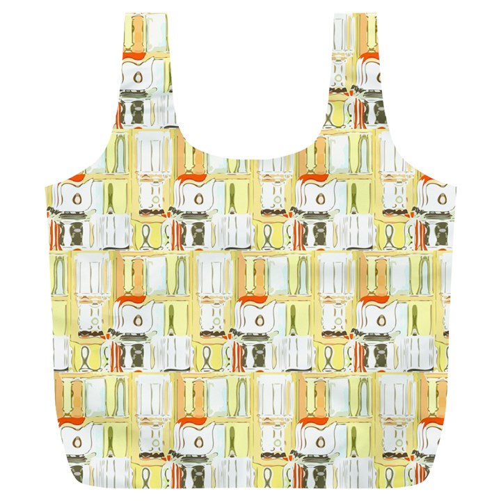 Abstract-pattern Full Print Recycle Bag (XL)