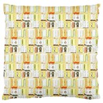 Abstract-pattern Large Flano Cushion Case (Two Sides) Front