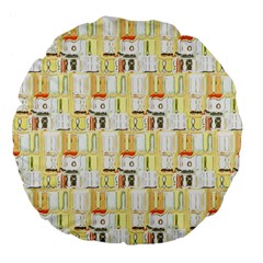 Abstract-pattern Large 18  Premium Flano Round Cushions