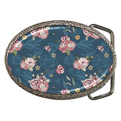 Vintage Flowers Pattern Belt Buckles