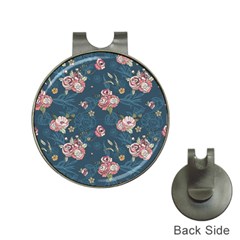 Vintage Flowers Pattern Hat Clips With Golf Markers