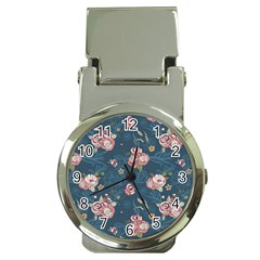 Vintage Flowers Pattern Money Clip Watches