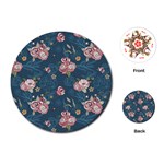 Vintage Flowers Pattern Playing Cards Single Design (Round) Front