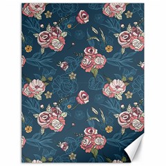 Vintage Flowers Pattern Canvas 18  X 24 