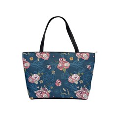 Vintage Flowers Pattern Classic Shoulder Handbag