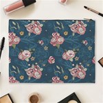 Vintage Flowers Pattern Cosmetic Bag (XL) Back