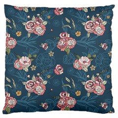 Vintage Flowers Pattern Large Cushion Case (one Side)