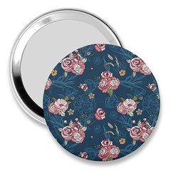 Vintage Flowers Pattern 3  Handbag Mirrors